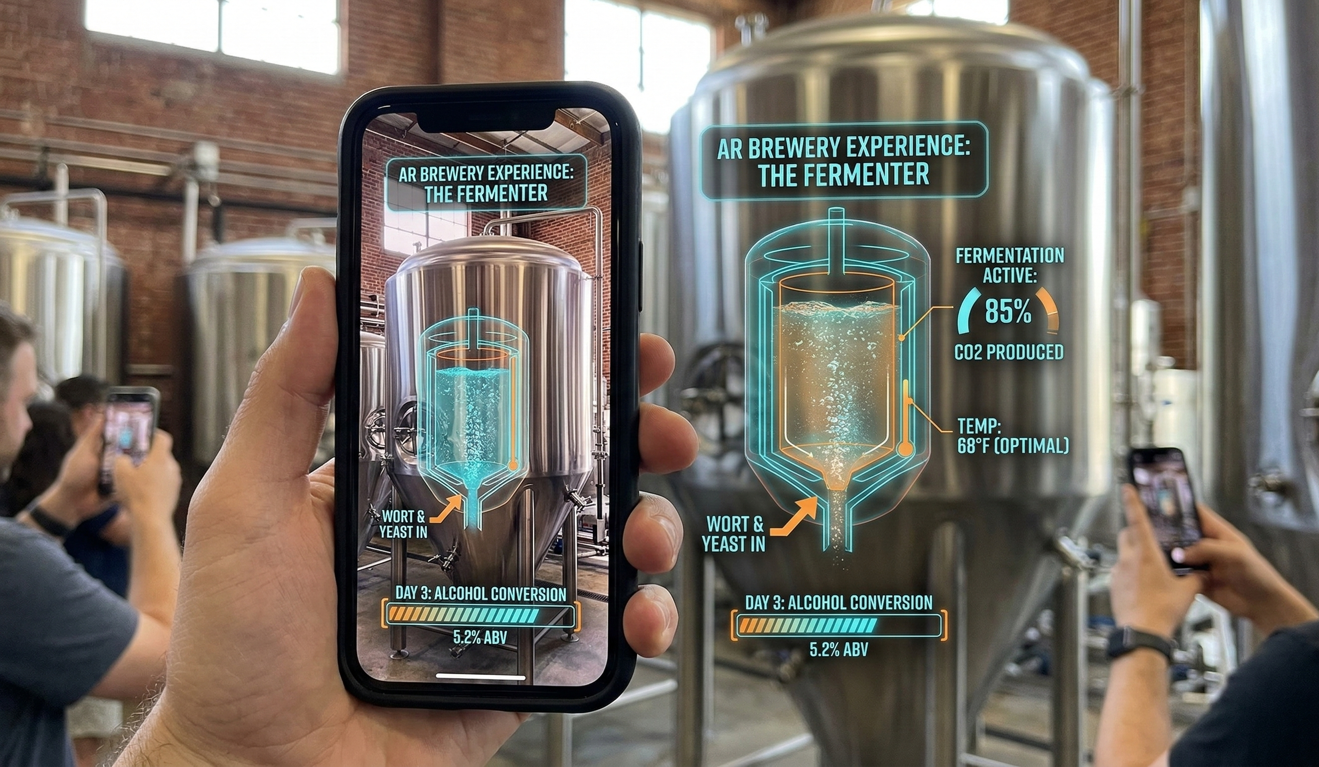 AR brewery activation example