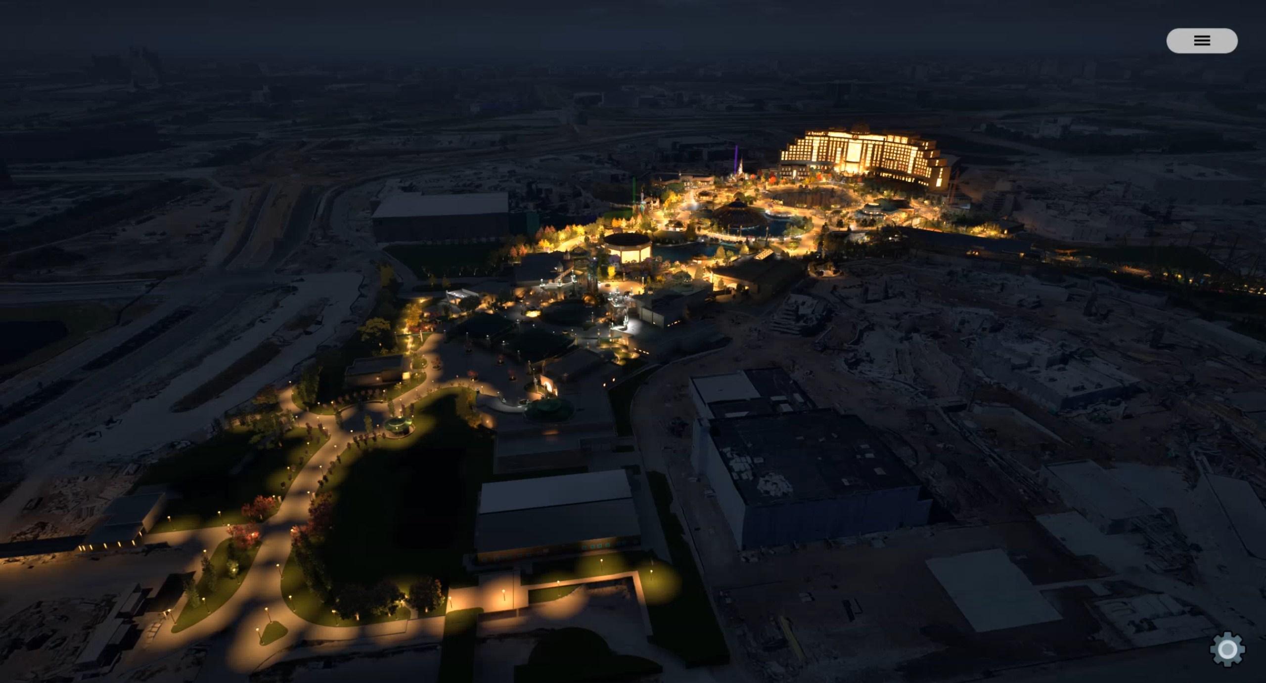 The Celestial Park digital twin at Universal Epic Universe